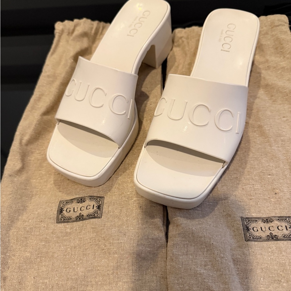 Gucci Women's White Mules